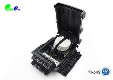 Outdoor 16 Ports SC LC Adapter Fiber Termination Box With Color Black Material ABS Plastic