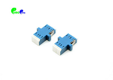 Fiber Optic Adapter LC Duplex Zirconia Ceramic 1.25mm Split Sleeve With Internal Shutter- Full flange