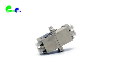 LC SM Duplex Metal Fiber Optic Adapter With Flange Low Insertion Loss