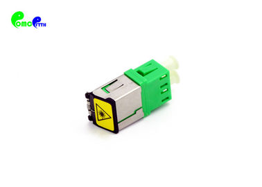 Fiber Optic Adapter LC SM APC Duplex ODF With Metal Shell And Auto - Shutter