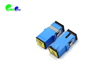 SC UPC SM Simplex Fiber Optic Adapter Blue Plastic Auto-shutter With reduced Flange IL < 0.2dB