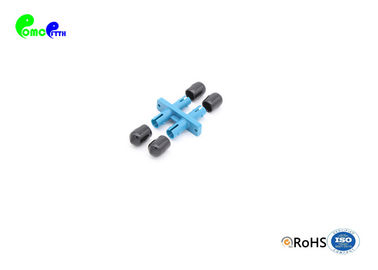 ST UPC to ST UPC SM Duplex Fiber Optic Adapter With Plastic Body Low Insertion Loss 0.2dB