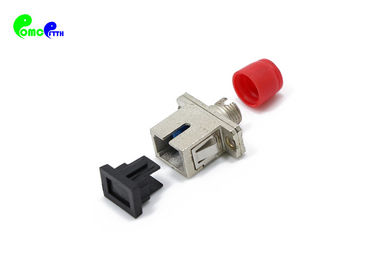 Fiber Optic Adapter Metal Body SC Female - FC Female SX Ceramic Sleeve 2.5mm-2.5mm High Tensile Strength