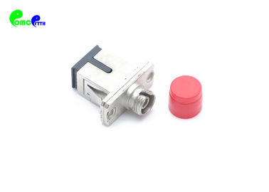 Fiber Optic Adapter Metal Body SC Female - FC Female SX Ceramic Sleeve 2.5mm-2.5mm High Tensile Strength