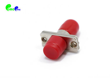 Female Fiber Optic High Repeatability Simplex FC Female to ST Female Adapter Red Color Metal Hybrid For Patch Panels