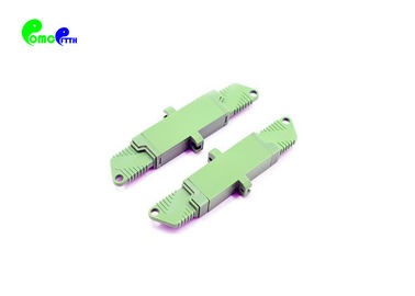 Fiber Optic Adapter E2000 / APC to E2000 / APC 9 / 125μm SX With Ceramic Sleeve Green