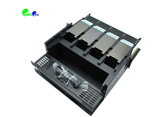 19' 4U 576F Rack Mount MTP MPO Cassette Patch Panel With Various Adapter
