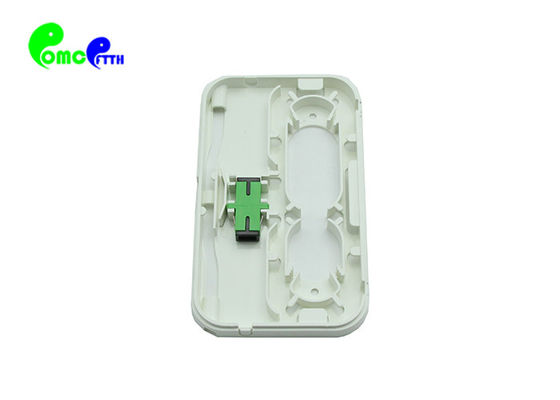 Plastic ABS FTTH Products 1 Port SC Fiber Socket Indoor Wall Outlet Box