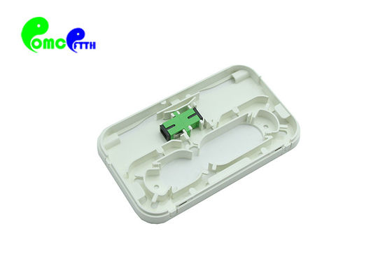 Plastic ABS FTTH Products 1 Port SC Fiber Socket Indoor Wall Outlet Box