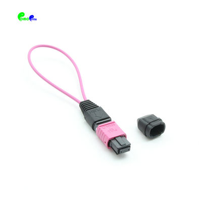 12 Fibers MTP Fiber Optic Patch Cables Multimode Fiber MPO Loopback Cable