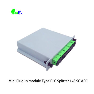 High Quality 1x 8 Fiber PLC Splitter With SC / LC / FC connector and G657A1 Fiber fanout 0.9mm 2.0mm With OEM service
