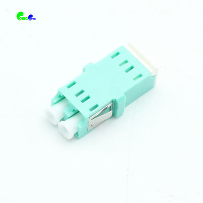 LC UPC Inner Shutter Optical Cable Adapter Duplex Without Flange