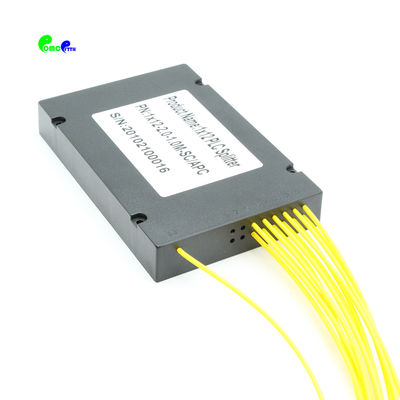 Single Mode ABS Box Fiber Optic Splitter 1x12 Planar Lightwave Circuit Splitter