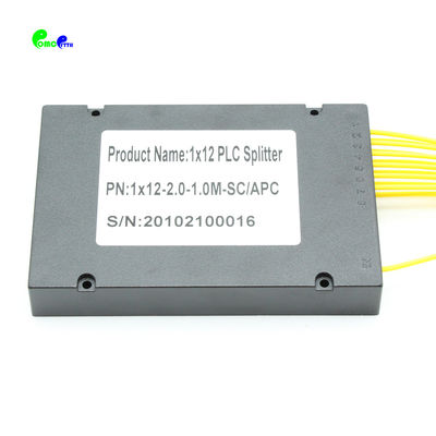 Single Mode ABS Box Fiber Optic Splitter 1x12 Planar Lightwave Circuit Splitter