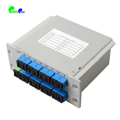 1650 nm Fiber Optic Splitter 1x16 PLC Splitter LGX Box Cassette Card Inserting