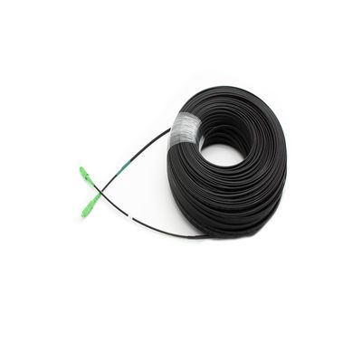 SC Ftth Drop Fiber Optic Patch Cable Self Supporting Aerial  50m LSZH UV-resistant for outdoor usage