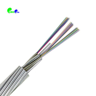 Aluminum OPGW Fiber Optic Cable 48 Core Single Mode G652D G655
