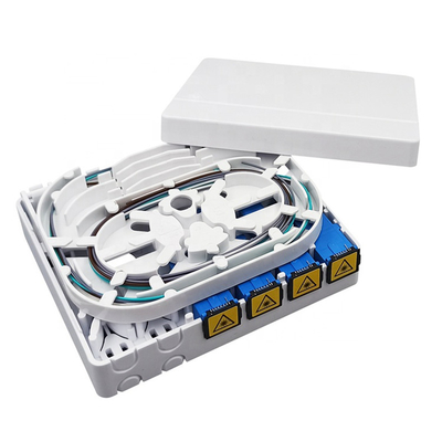 4 Port SC LC FTTH Mini Fiber Optic Termination Box Face Plate