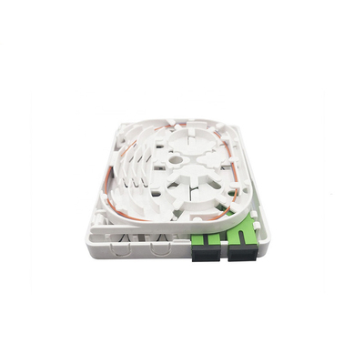2 Port FTTH distribution box Mini Fiber Optic Splitter Box Face Plate