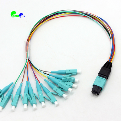 12 Core 0.9mm MPO Trunk Cable SM MM 30CM Fanout Assembly