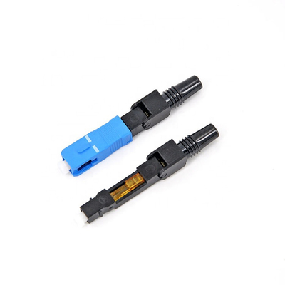Singlemode Fiber Optic 3.0mm FTTH Products SC UPC Fast Connector 60mm